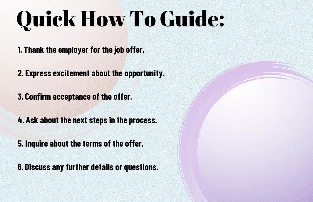 How To Respond To A Job Offer Email
