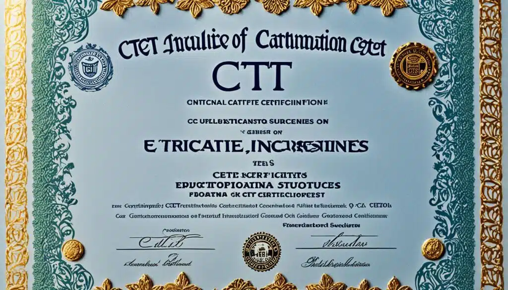 ctet certificate